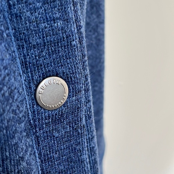 Duluth Trading Co Men's Silver Lining Fleece Full Zip Mock Jacket Size XL Blue - Picture 4 of 14